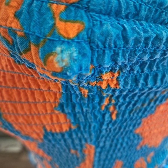 Anthropologie Abel the Label Strapless Maxi Dress – Blue & Orange Floral – Boho - Picture 10 of 10